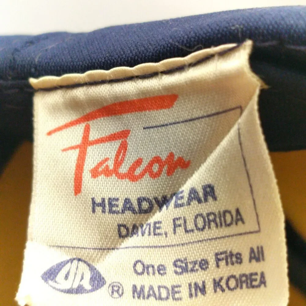 Vintage Bartone's Stateline Truck Stop Wrecker Hat Blue Snapback Falcon Cap
